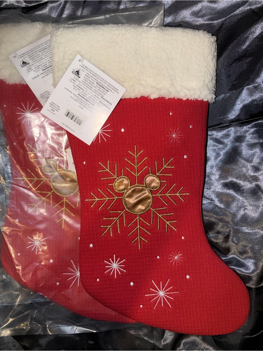 Disney Mickey Mouse Christmas Stockings- Pair